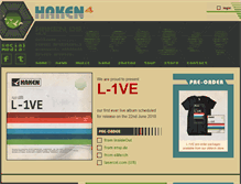 Tablet Screenshot of hakenmusic.com